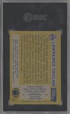 Lawrence Taylor from the 1982 Topps set graded by SGC and given an overall grade of 8.
