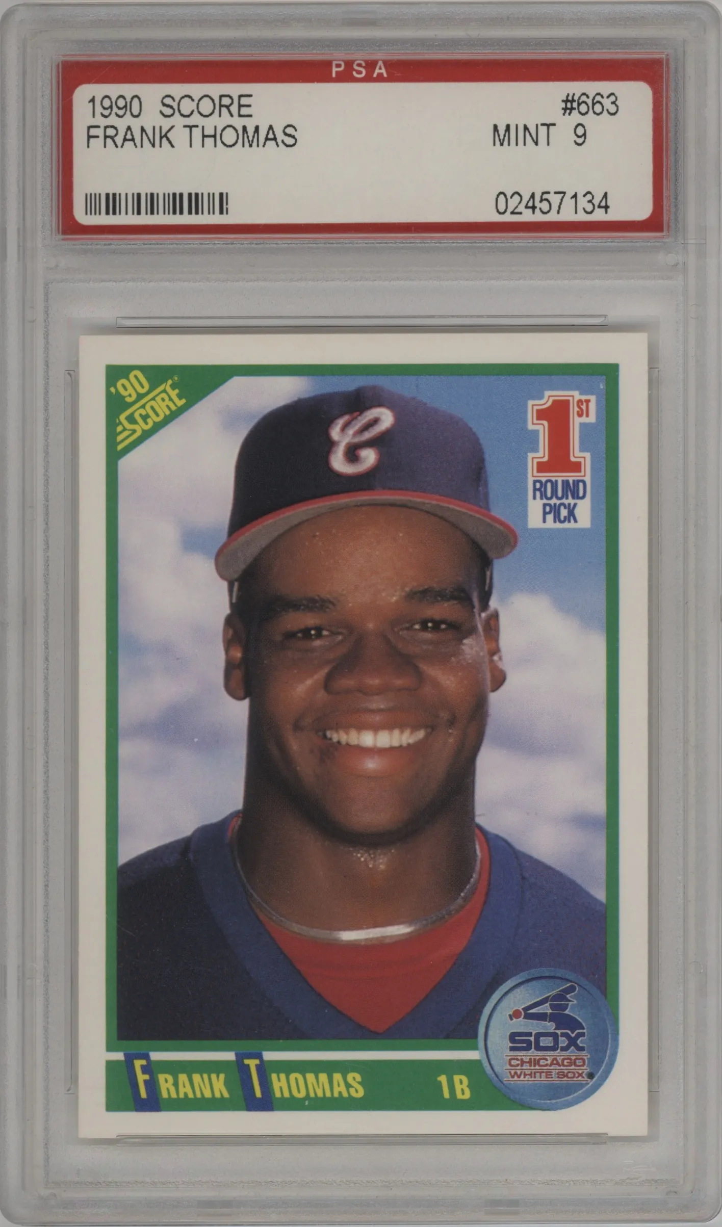 1990 Score Frank Thomas PSA 9
