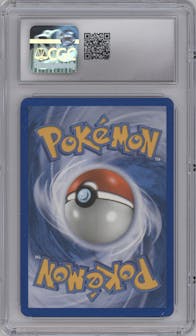 Meganium from the 2006 Pokemon EX set graded by CSG and given an overall grade of 8.