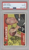 Bart Starr from the 1968 Topps set graded by PSA and given an overall grade of 4.