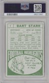 Bart Starr from the 1968 Topps set graded by PSA and given an overall grade of 4.