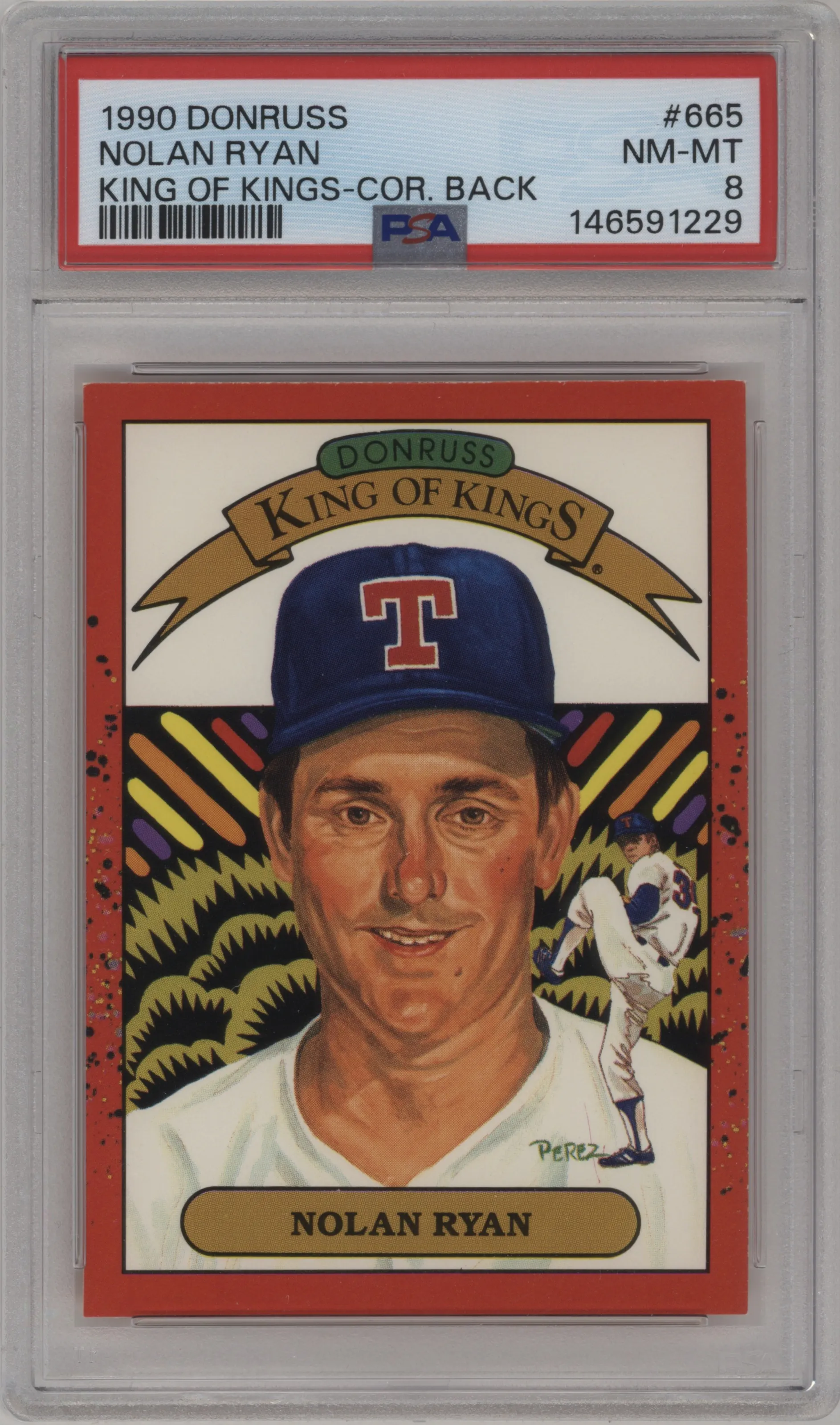 1990 Donruss Nolan Ryan #665 PSA 8