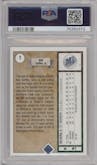 Ken Griffey Jr. from the 1989 Upper Deck set graded by PSA and given an overall grade of 8.