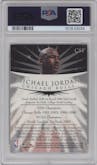 Michael Jordan from the 1998-99 Topps Chrome set graded by PSA and given an overall grade of 9.