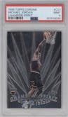 Michael Jordan from the 1998-99 Topps Chrome set graded by PSA and given an overall grade of 9.