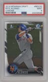 Pete Alonso from the 2016 Bowman Draft set graded by PSA and given an overall grade of 9.