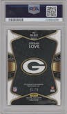 Jordan Love from the 2020 Panini Select set graded by PSA and given an overall grade of 10.