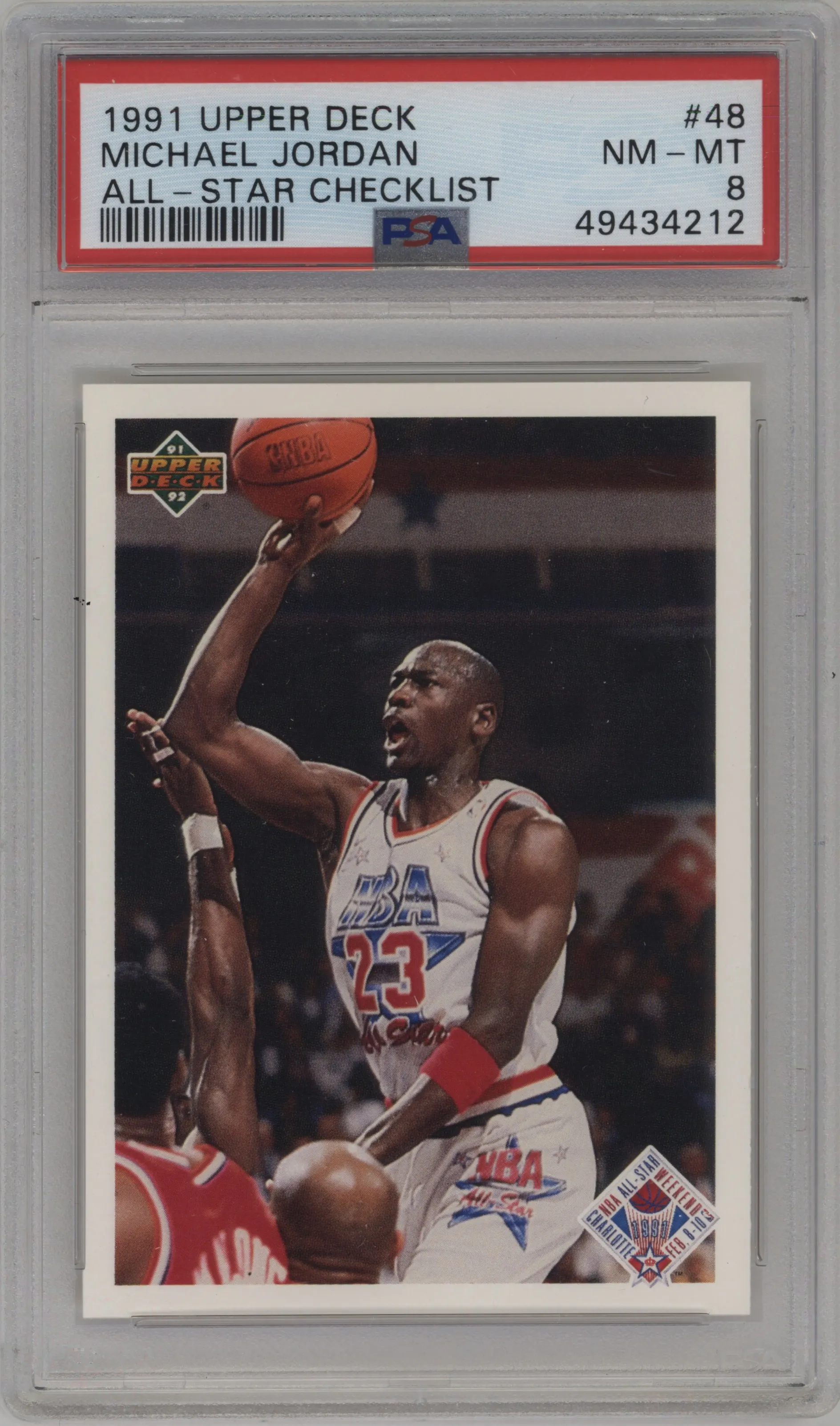 1991 Upper Deck Michael Jordan PSA 8