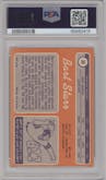 Bart Starr from the 1970 Topps set graded by PSA and given an overall grade of 6.