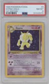 Hypno from the 1999 Pokemon set graded by PSA and given an overall grade of 8.