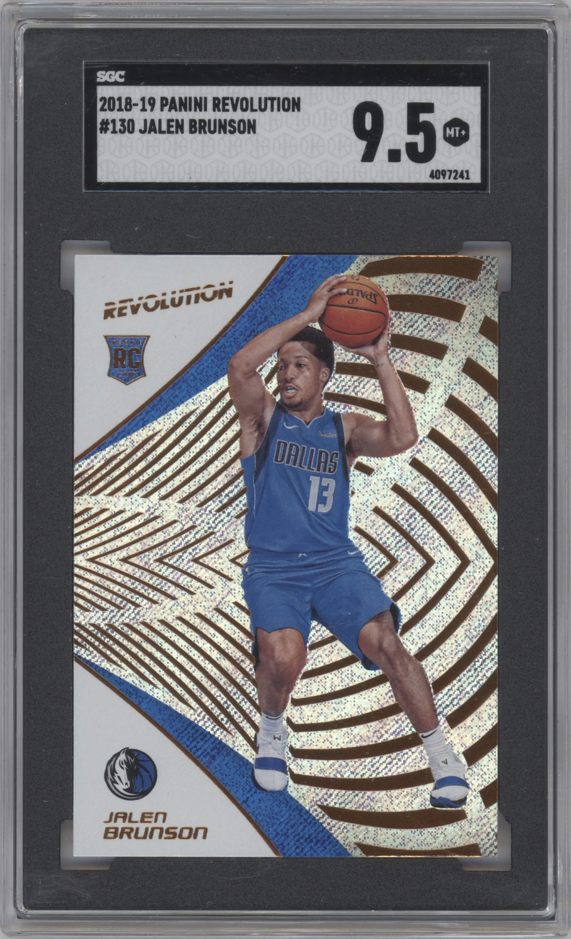 2018 Panini Revolution Jalen Brunson #130 SGC 9.5