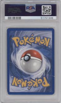 Raikou Gold Star from the 2005 Pokemon EX set graded by PSA and given an overall grade of 2.