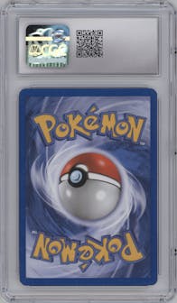 Misty's Seadra from the 2000 Pokemon GH set featuring a Pre-Release parallel graded by CSG and given an overall grade of 8.5.