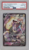 Boltund V from the 2022 Pokemon SWSH set graded by PSA and given an overall grade of 10.