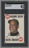 Willie Mays from the 1968 Topps set graded by SGC and given an overall grade of 4.
