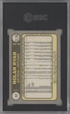 Nolan Ryan from the 1981 Fleer set graded by SGC and given an overall grade of 8.
