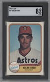 Nolan Ryan from the 1981 Fleer set graded by SGC and given an overall grade of 8.