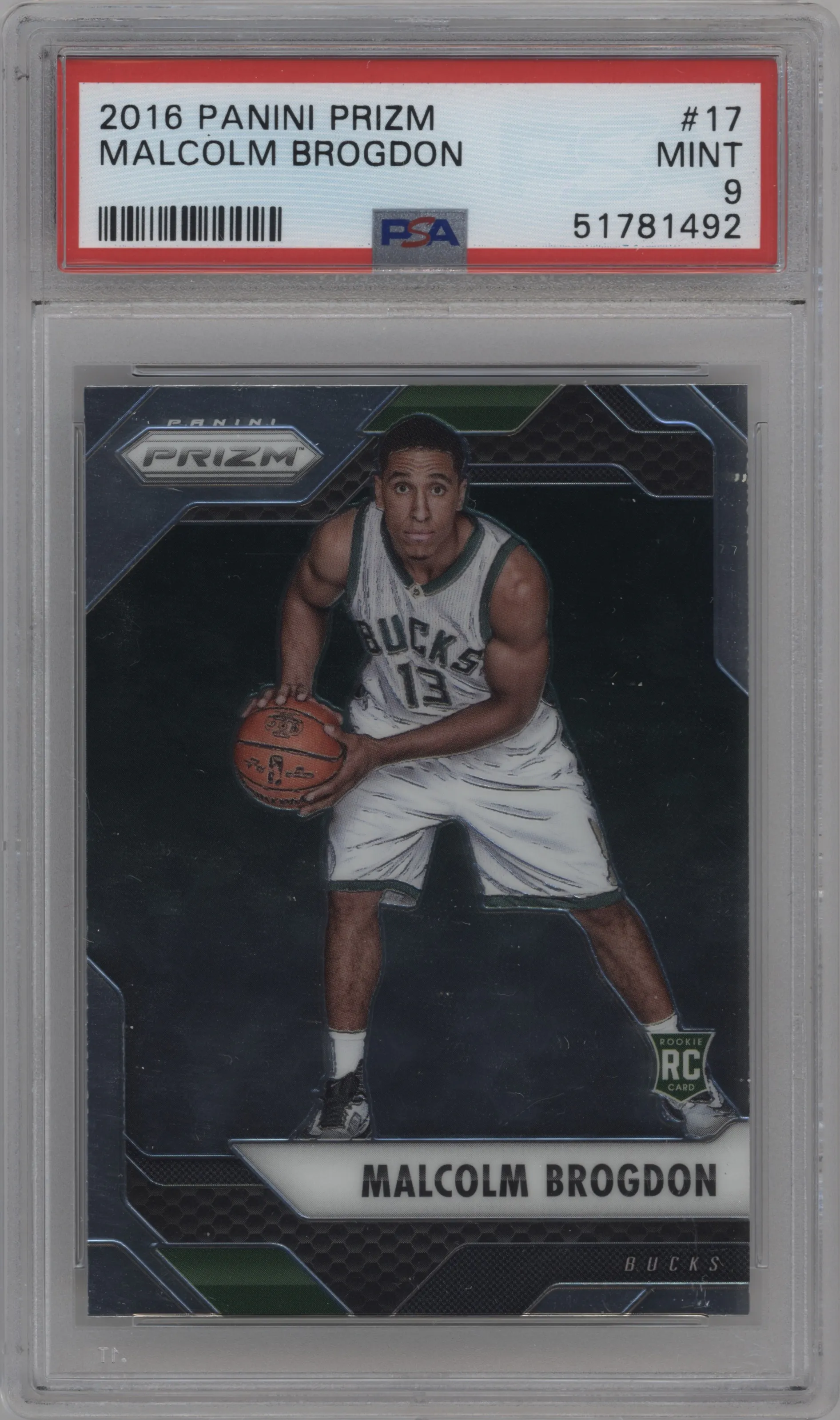 2016 Panini Prizm Malcolm Brogdon PSA 9