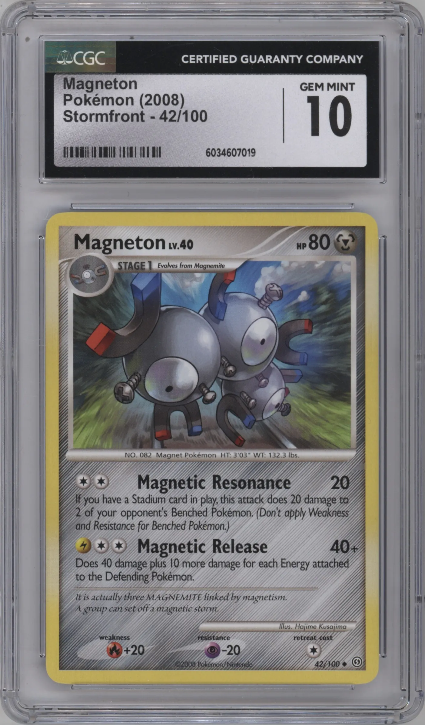 2008 Pokemon D&P Stormfront Magneton #42 CGC 10