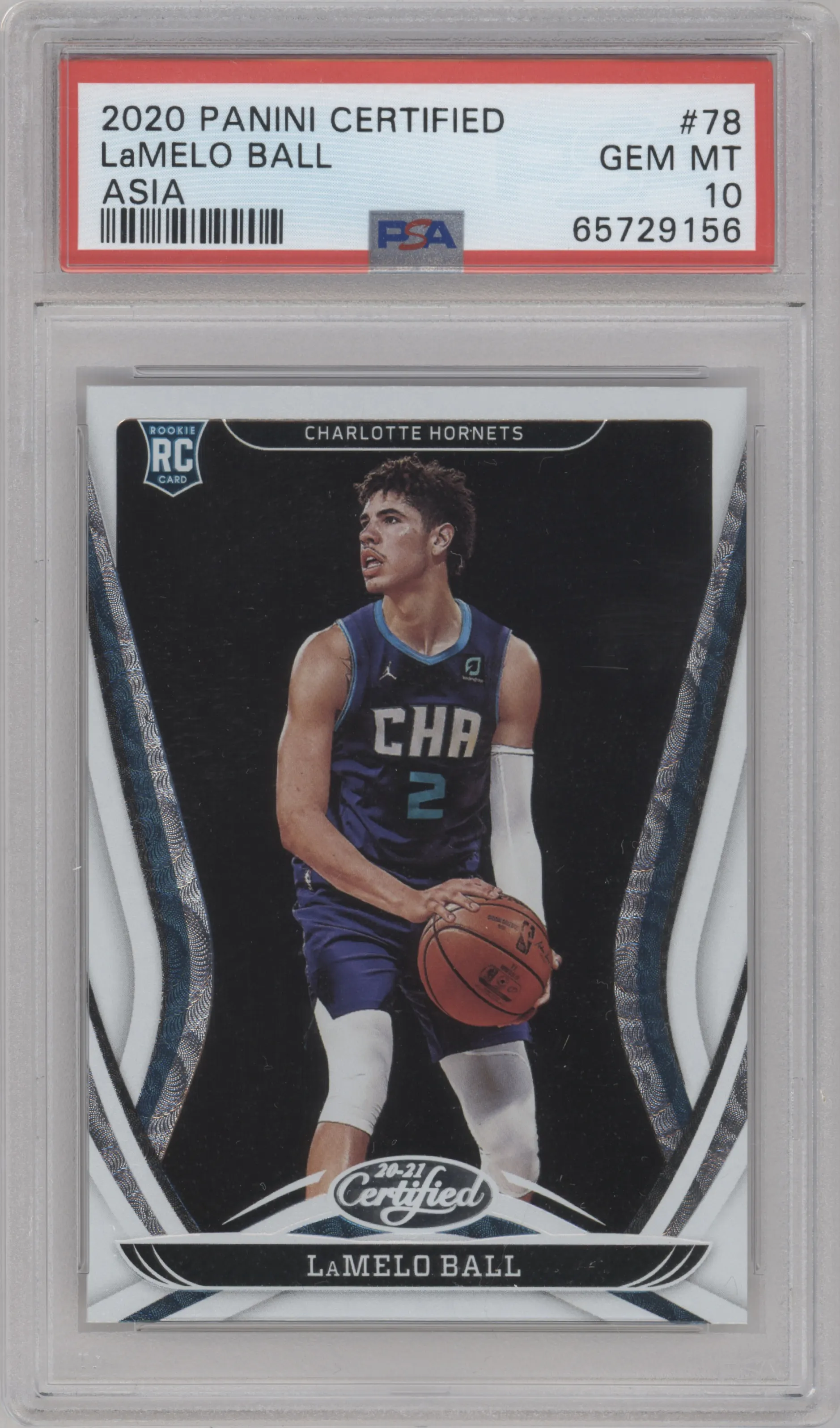 2020 Panini Certified LaMelo Ball Asia Exclusive PSA 10