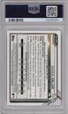 Mason Miller from the 2021 Bowman Draft set graded by PSA and given an overall grade of 10.