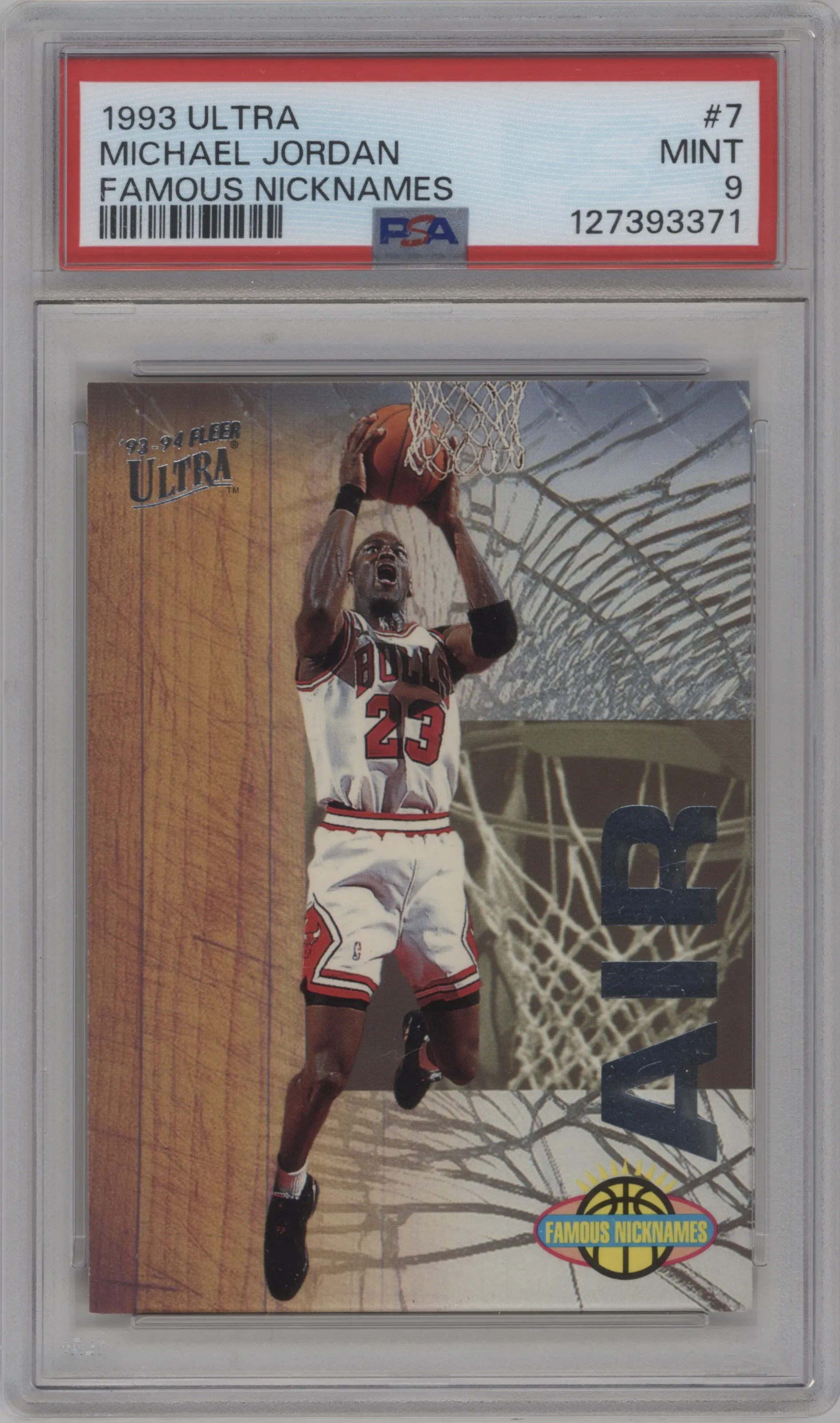 1993 Fleer Ultra Famous Nicknames Michael Jordan PSA 9