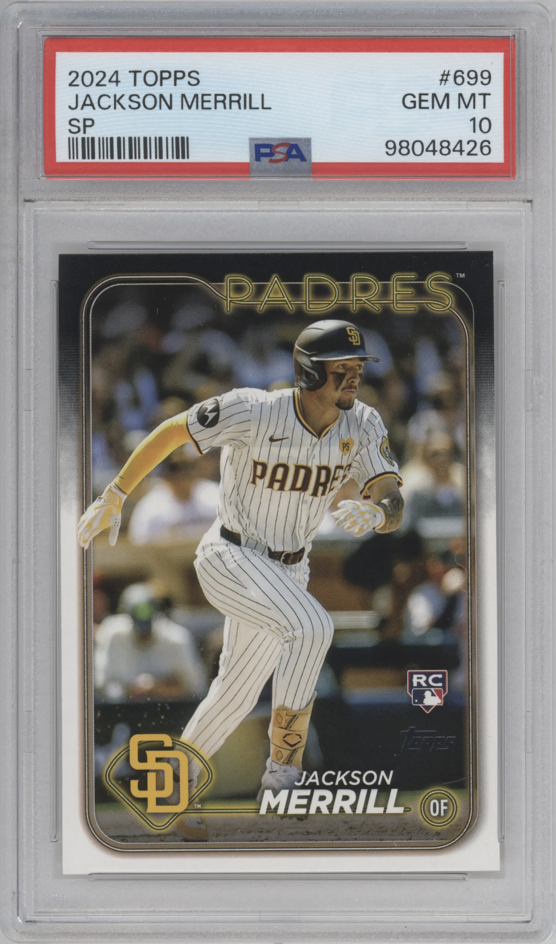2024 Topps S2 Variation Jackson Merrill PSA 10