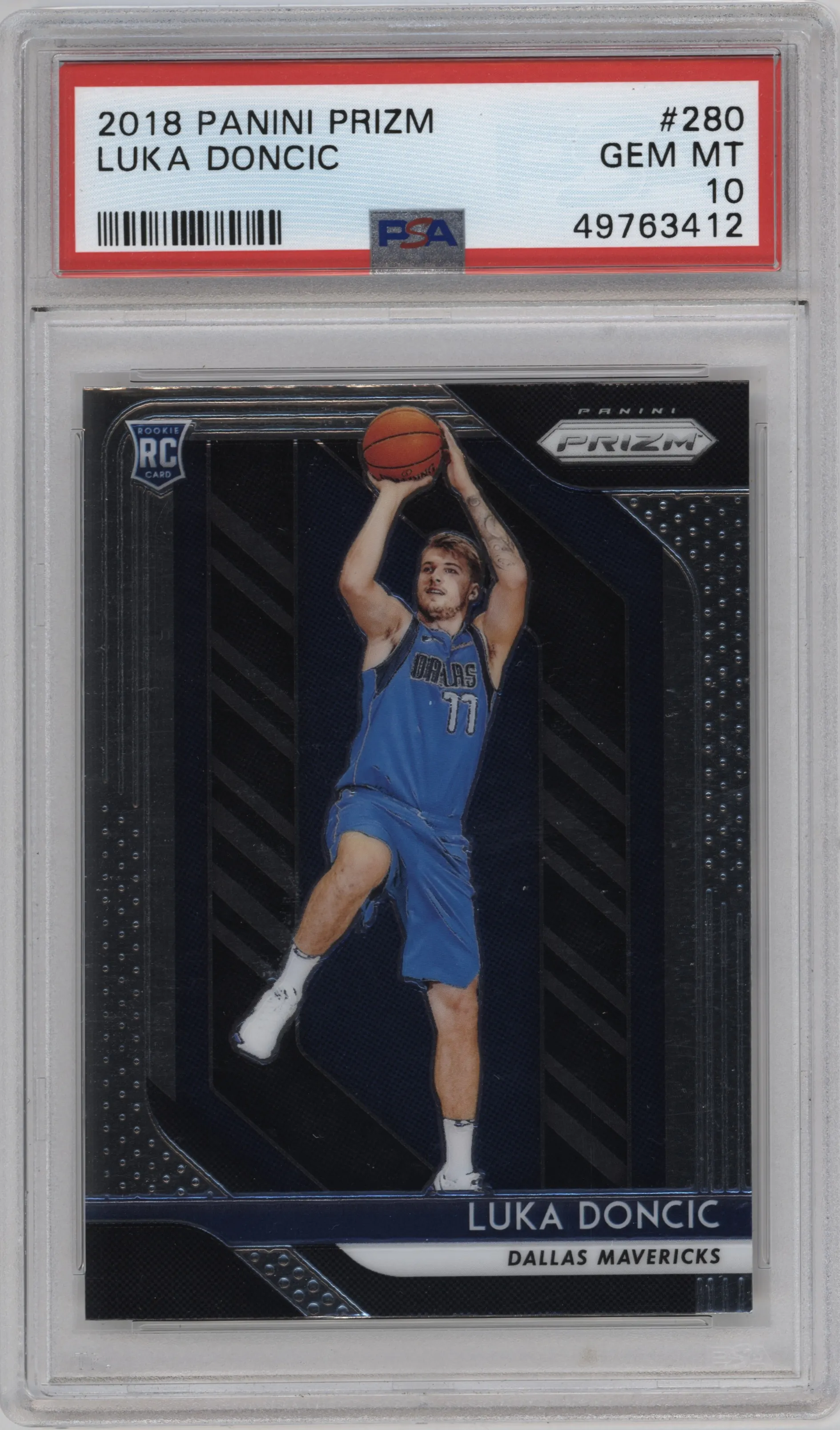 2018 Panini Prizm Luka Doncic PSA 10