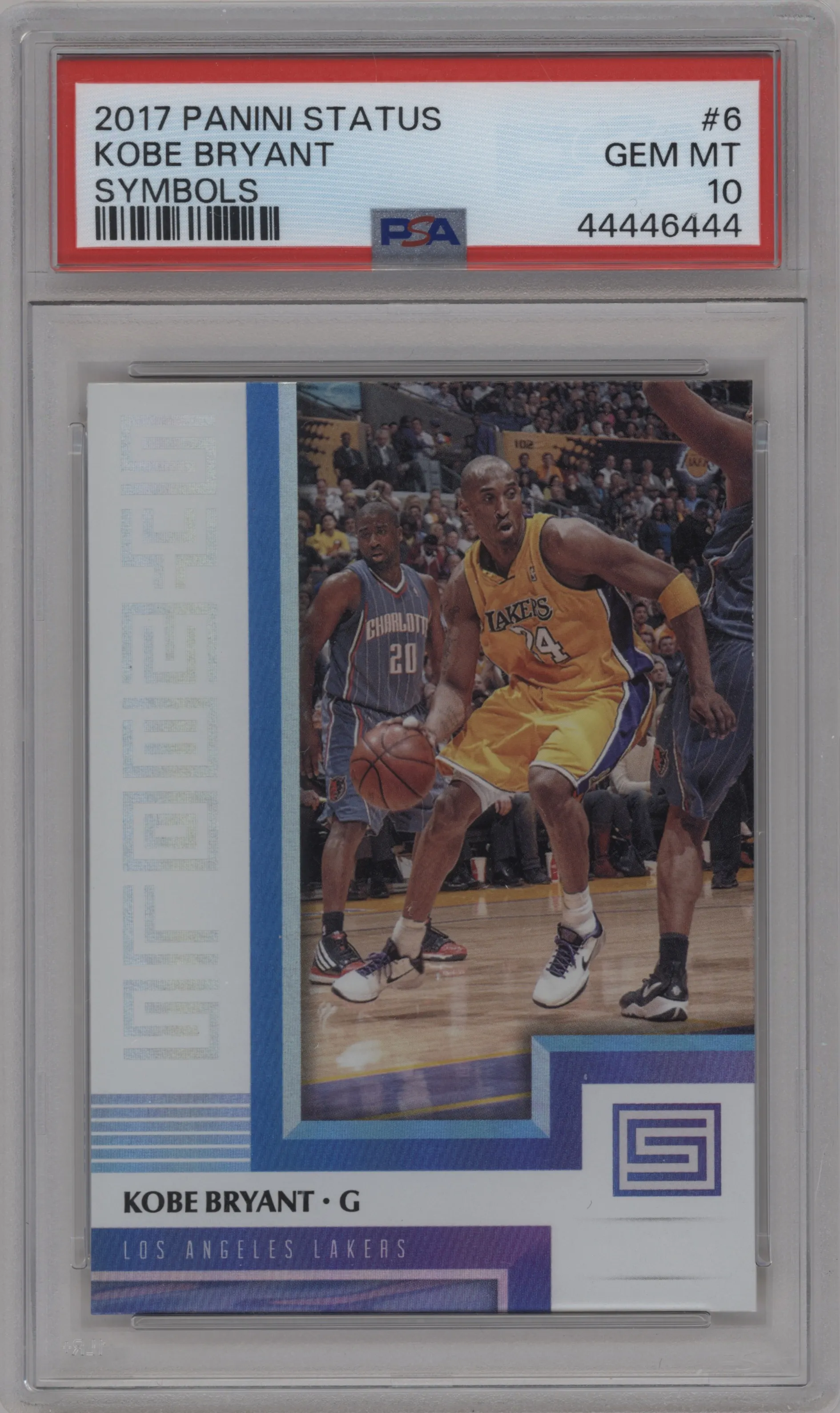2017 Panini Status Symbols Kobe Bryant #6 PSA 10