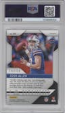 Josh Allen from the 2018 Panini Prizm set featuring a Die-Cut Light Blue parallel graded by PSA and given an overall grade of 9.