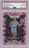 Brandon Miller from the 2023-24 Panini Prizm set featuring a Pink Ice parallel graded by PSA and given an overall grade of 10.