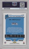 DK Metcalf from the 2019 Panini Donruss Optic set featuring a Pink parallel graded by PSA and given an overall grade of 9.