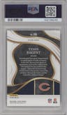 Tyson Bagent from the 2023 Panini Select set featuring a Red Prizm parallel graded by PSA and given an overall grade of 10.