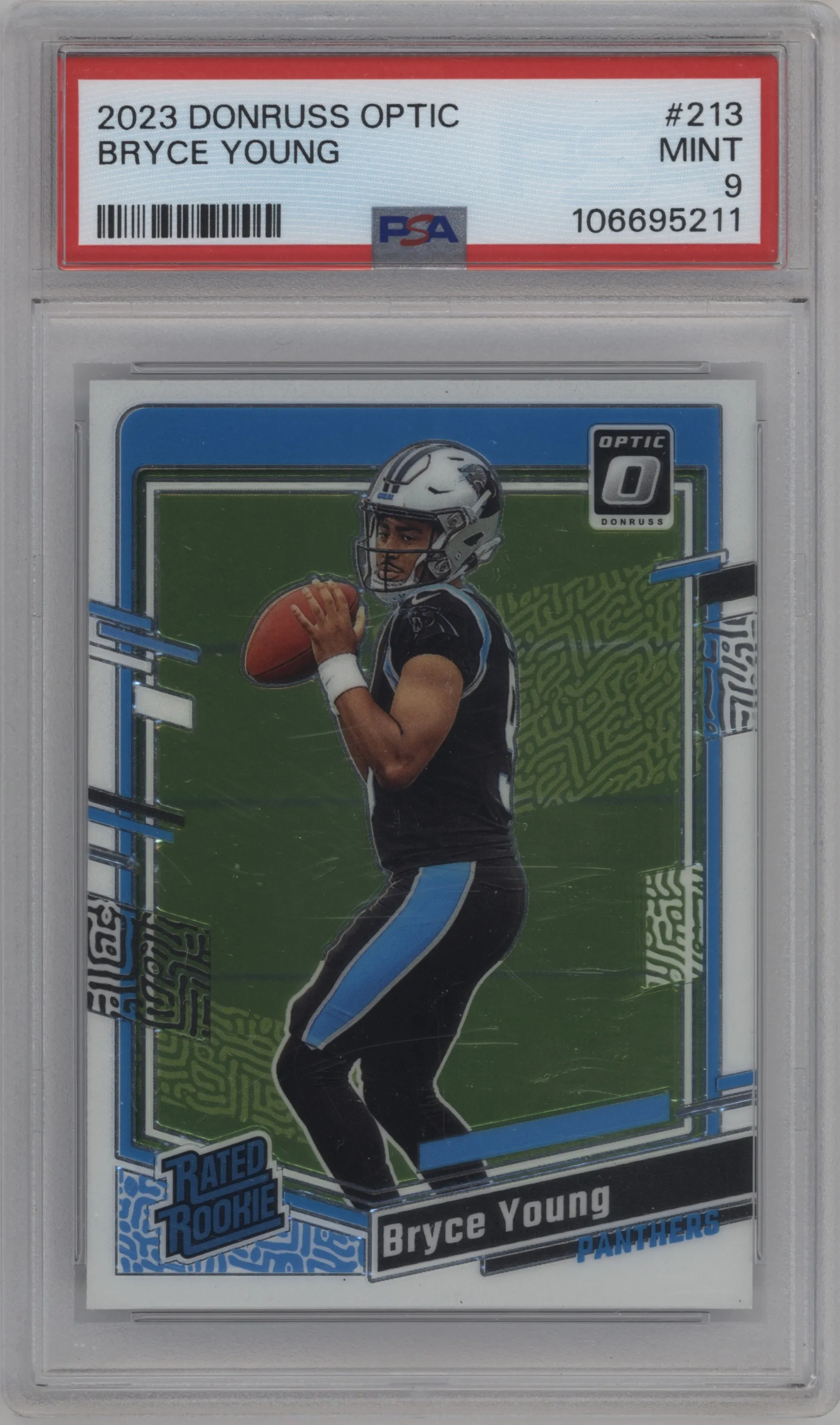 2023 Donruss Optic Rated Rookie Bryce Young #213 PSA 9