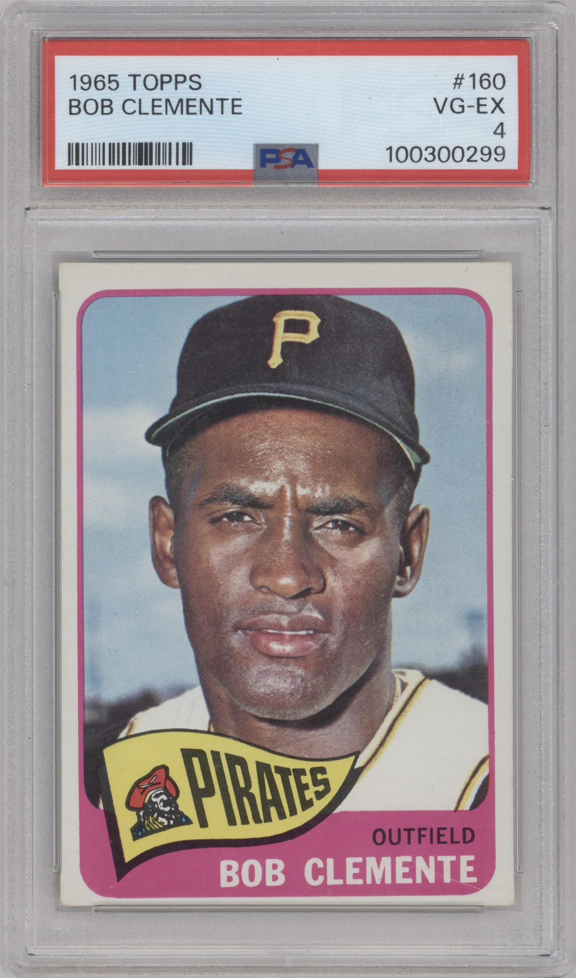1965 Topps Bob Clemente #160 PSA 4