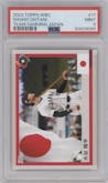 Shohei Ohtani from the 2023 Topps World Baseball Classic Team Samurai set graded by PSA and given an overall grade of 9.