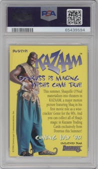 Shaquille O'Neal from the 1996 Donruss Kazaam Movie set graded by PSA and given an overall grade of 2.