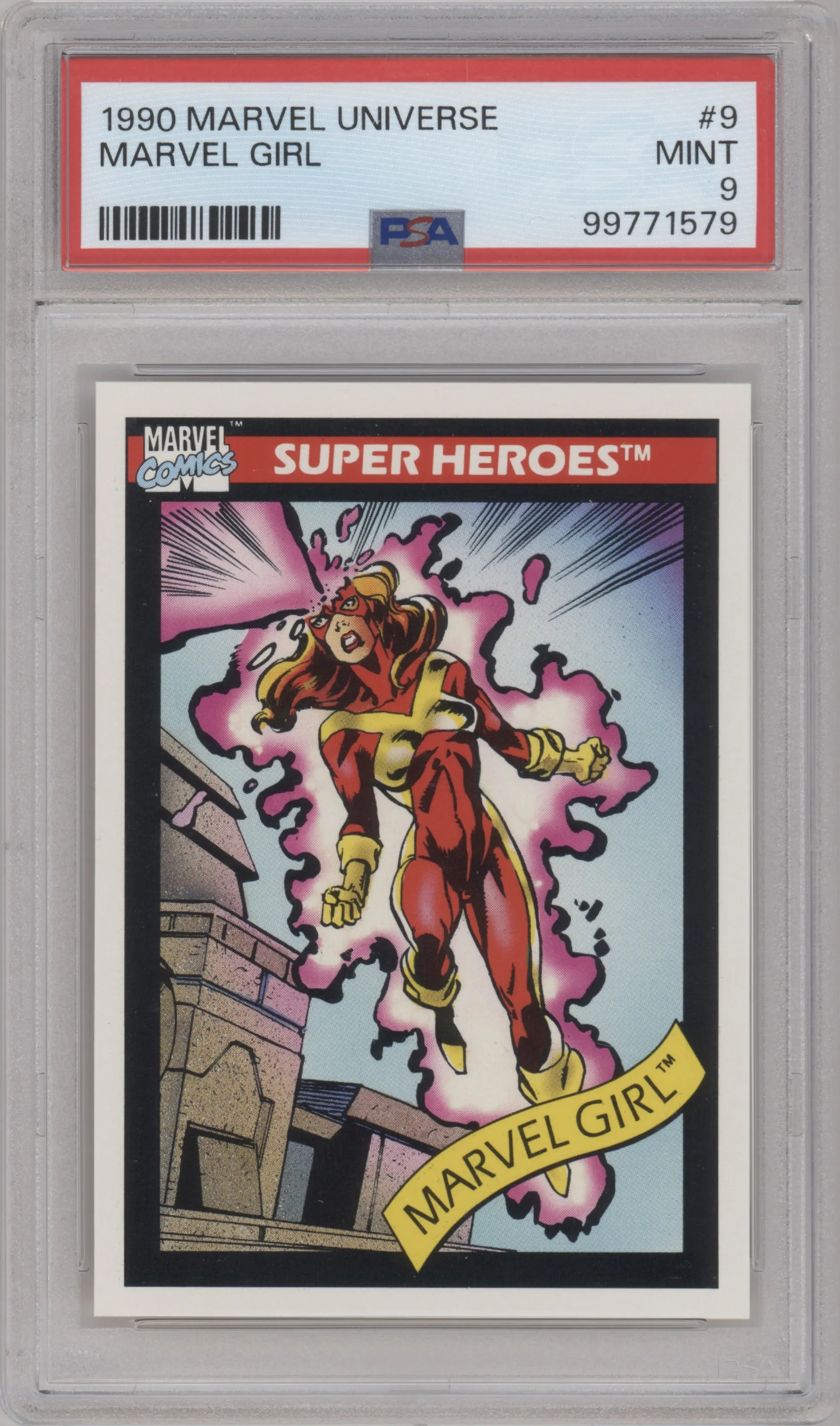 1990 Impel Marvel Universe Marvel Girl PSA 9