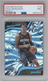 Paolo Banchero from the 2022-23 Panini Revolution  set featuring a Impact parallel graded by PSA and given an overall grade of 9.