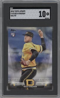 Nick Kingham from the 2018 Topps Update set graded by SGC and given an overall grade of 10.