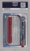 Matt Wallner from the 2019 Bowman Draft set graded by PSA and given an overall grade of 10.