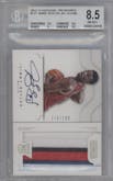 Jimmy Butler from the 2012-13 Panini National Treasures set graded by Beckett and given an overall grade of 8.5.