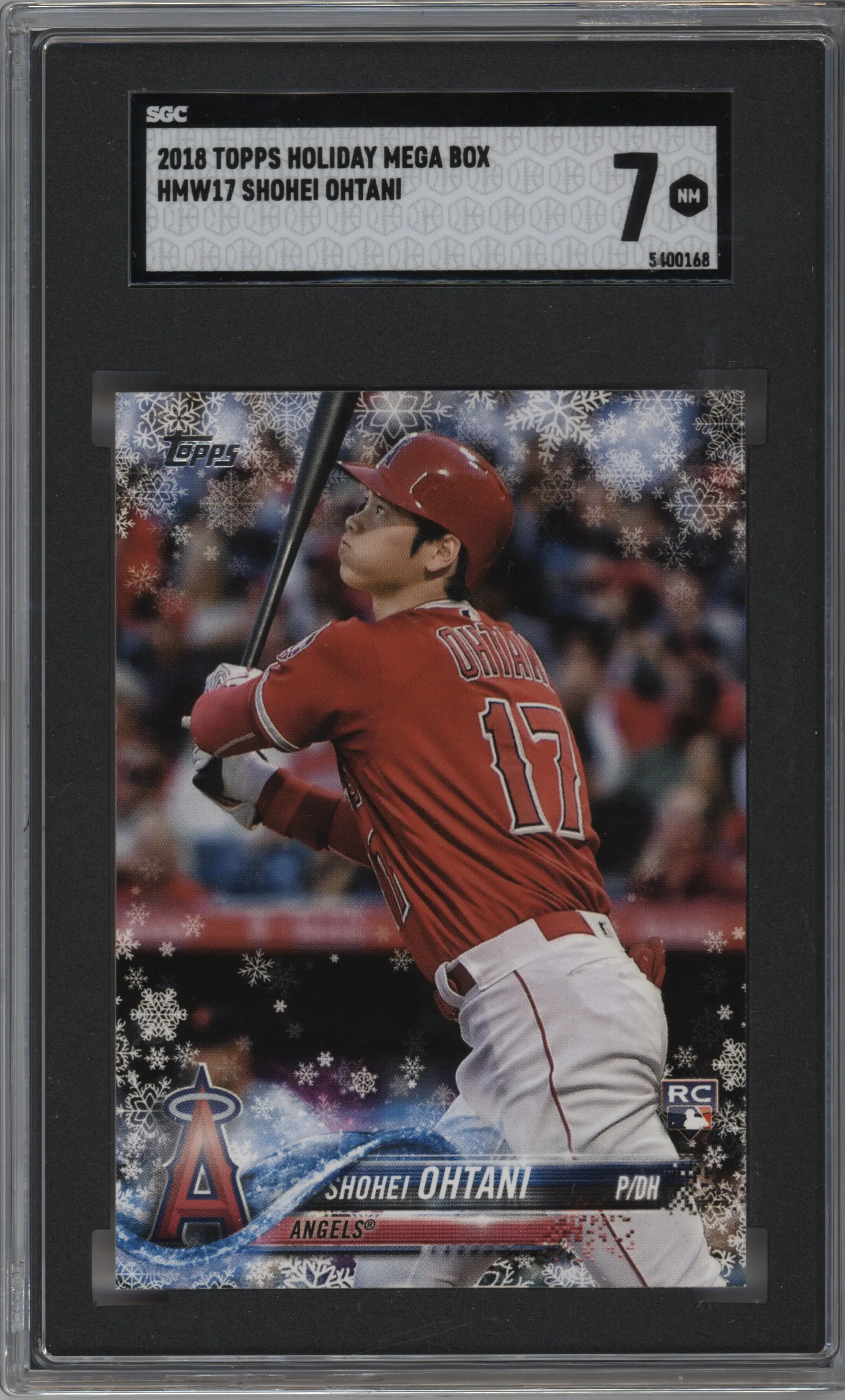 2018 Topps Holiday Shohei Ohtani #HMW17 SGC 7