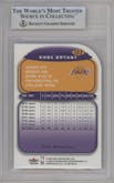 Kobe Bryant from the 2003-04 Fleer Ultra set featuring a Gold Medallion parallel graded by Beckett and given an overall grade of 9.
