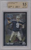 Tony Romo  from the 2003 Bowman Chrome set graded by Beckett and given an overall grade of 9.5.