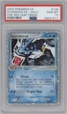 Gyarados ex from the 2004 Pokemon EX set graded by PSA and given an overall grade of 10.