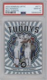 Tyreek Hill/Jaylen Waddle from the 2023 Donruss Optic set graded by PSA and given an overall grade of 10.