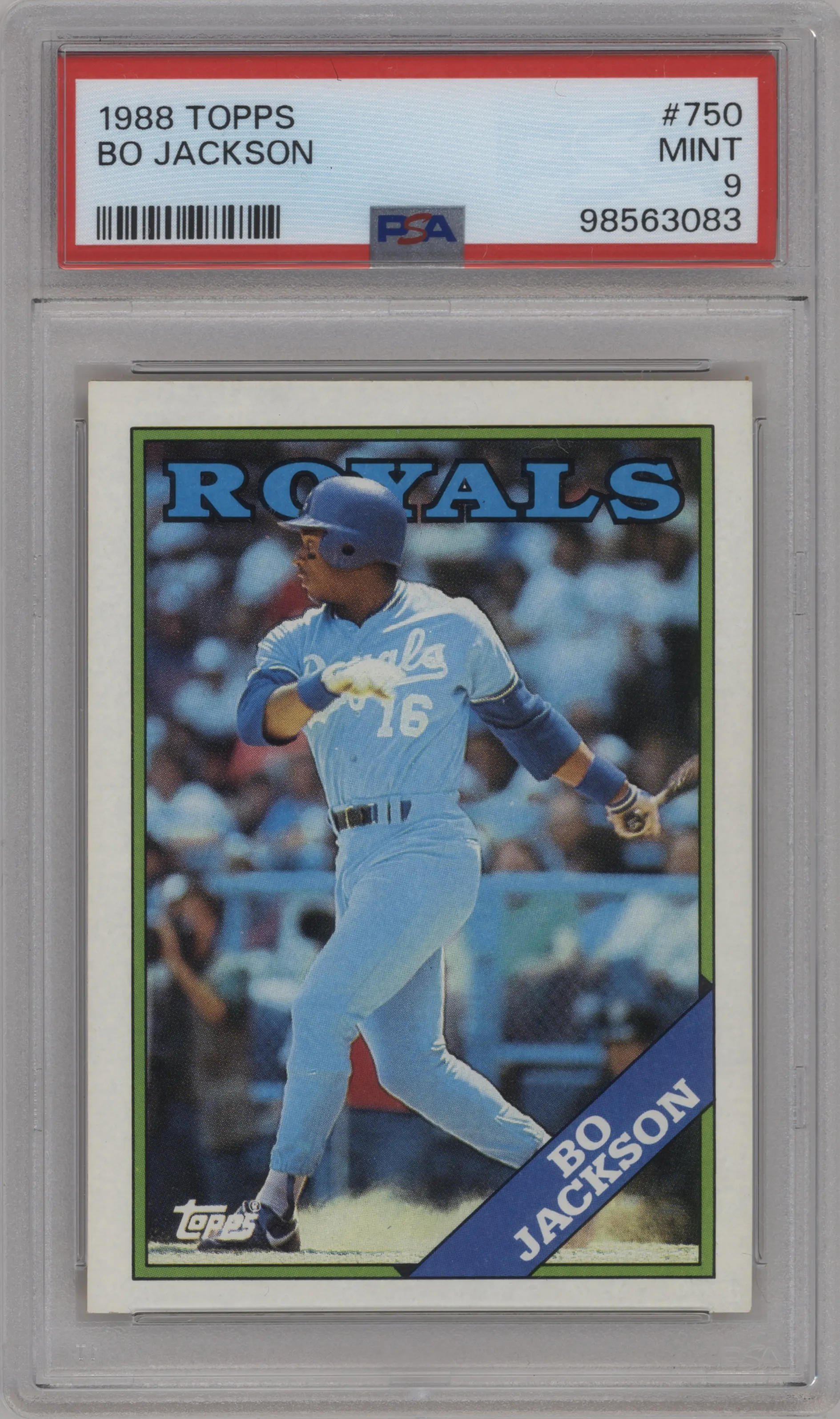 1988 Topps Bo Jackson #750 PSA 9
