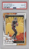 Michael Penix Jr. from the 2024 Donruss set graded by PSA and given an overall grade of 10.