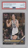Caitlin Clark from the 2023-24 Bowman U Now set graded by PSA and given an overall grade of 10.